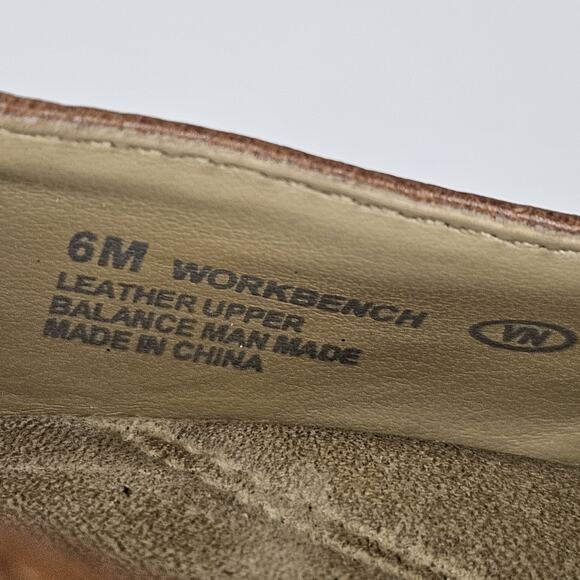 AEROSOLES Camel Brown Leather Peep Toe Pumps Mules HEELS 6 M Workbench - Picture 8 of 10